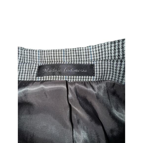 Lauren Ralph Lauren Houndstooth 2 Button Blazer Sport Coat Suit Jacket 40R - Picture 4 of 8